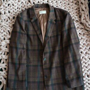 Aritzia Babaton Vogue Blazer in Brown Pattern
